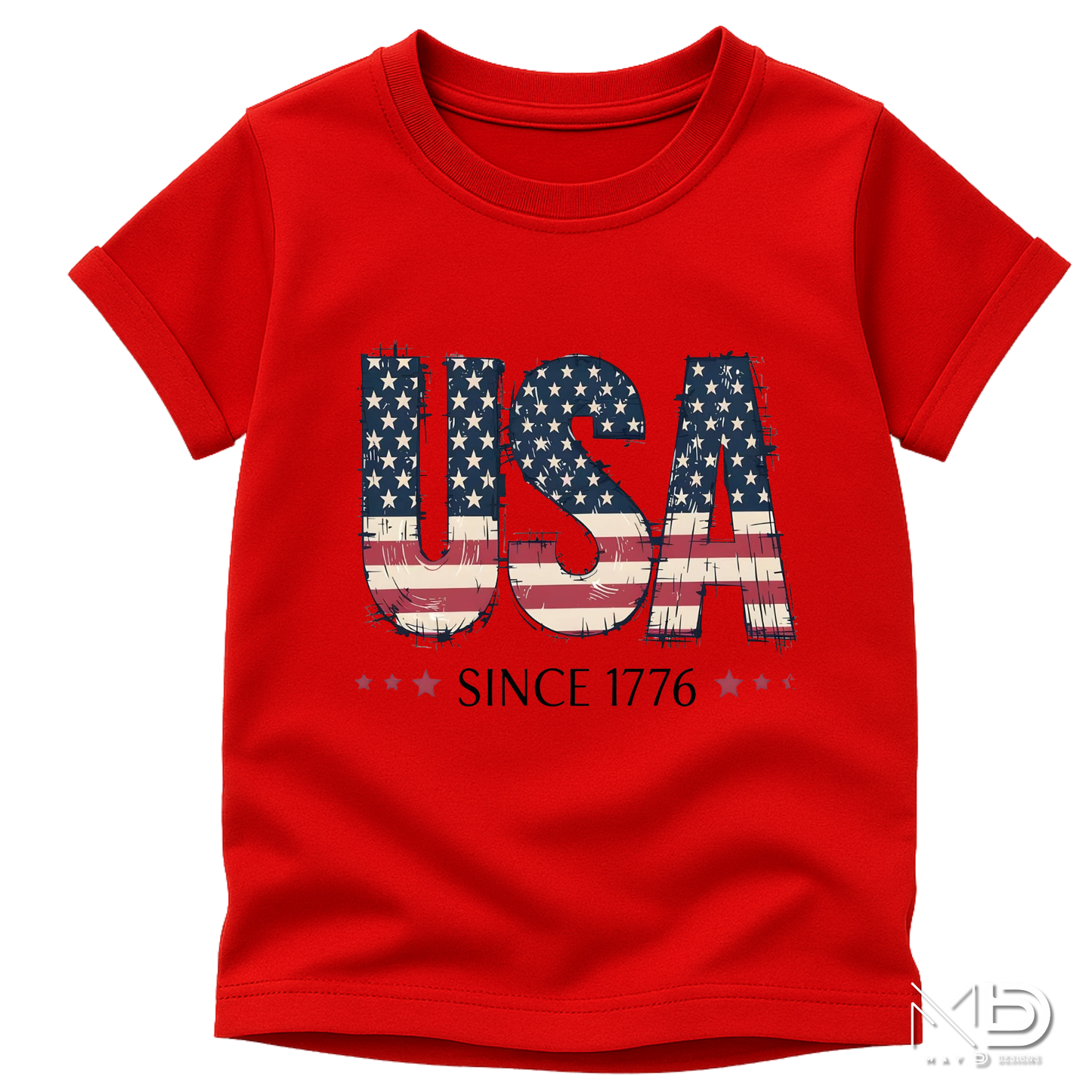 USA Since 1776 Shirt | Vintage American Flag Patriotic Graphic Tee