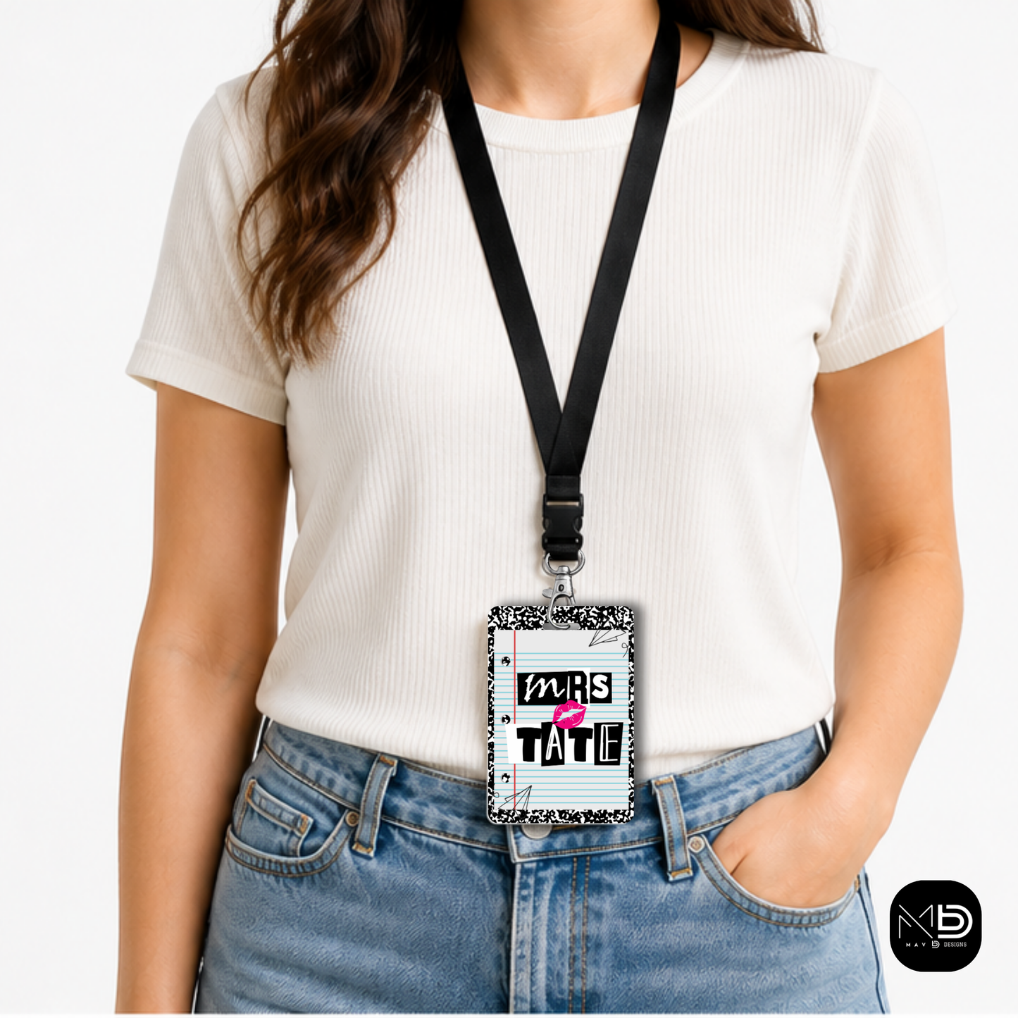 Personalized Teacher ID Badge Holder - Mean Girls Teacher