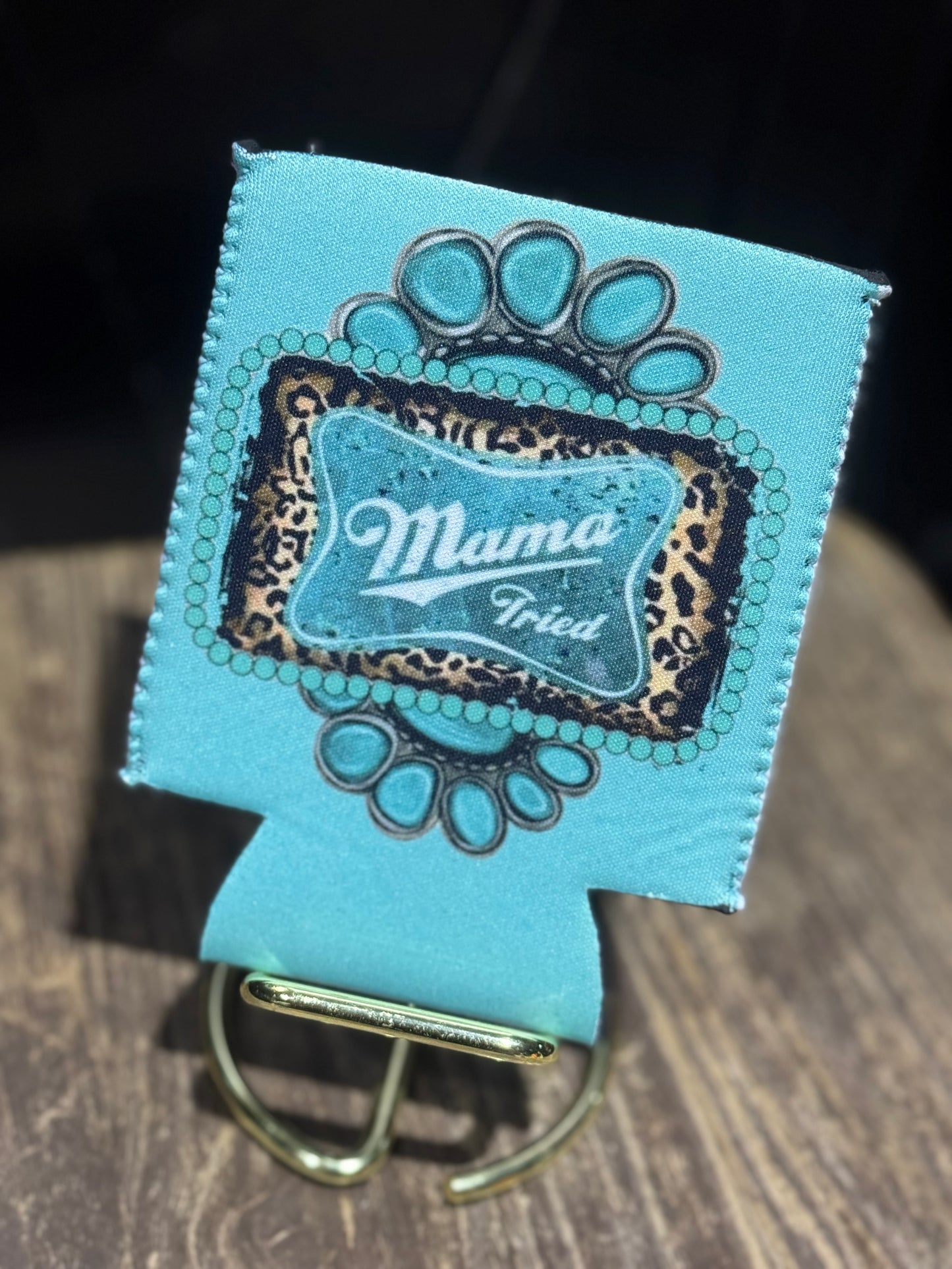 Turquoise Mama Tried | 12 oz Can Koozie