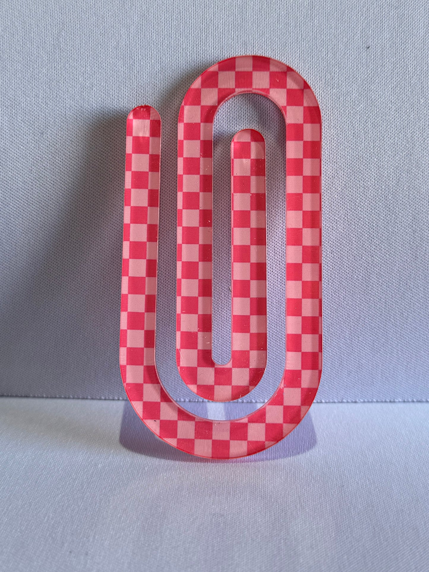 Jumbo Paperclip - Checkered (Many Options)
