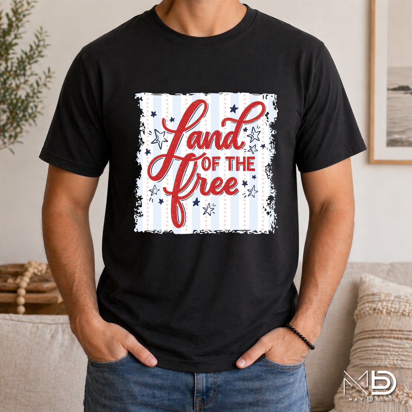 Land of the Free Shirt | Patriotic USA Graphic Tee