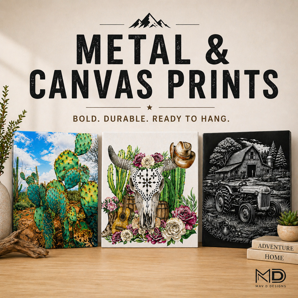Premium Custom Canvas & Metal Prints