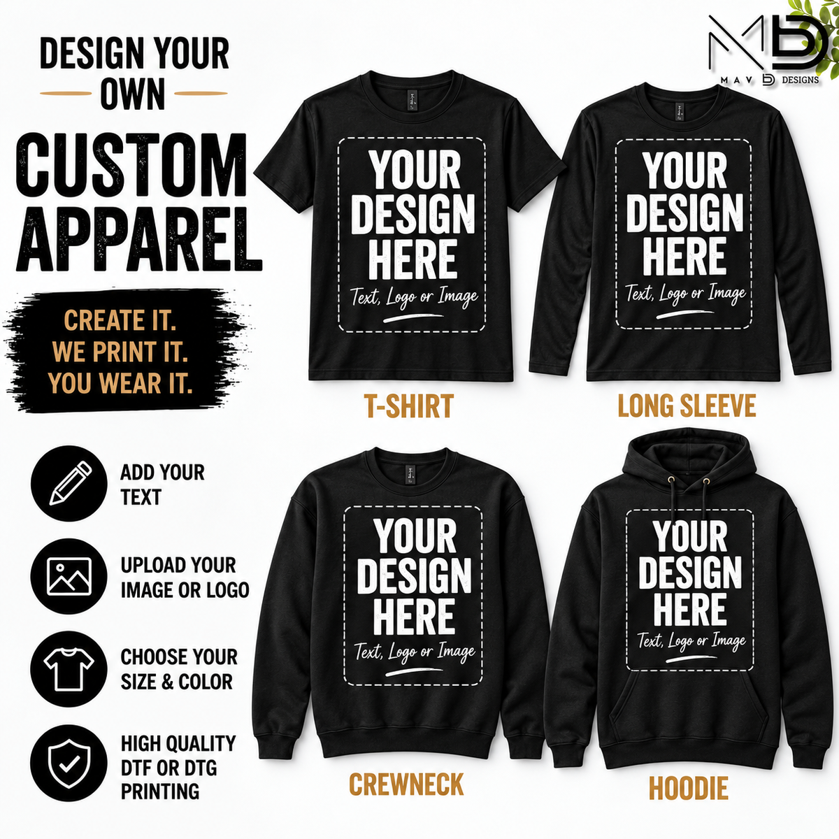 CUSTOM | T-Shirts & Apparel