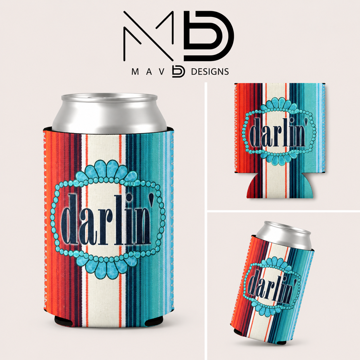 Serape ‘darlin | 12 oz Can Koozie