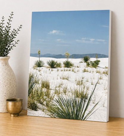 White Sands National Park Canvas & Metal Print – Alamogordo, New Mexico Desert Landscape