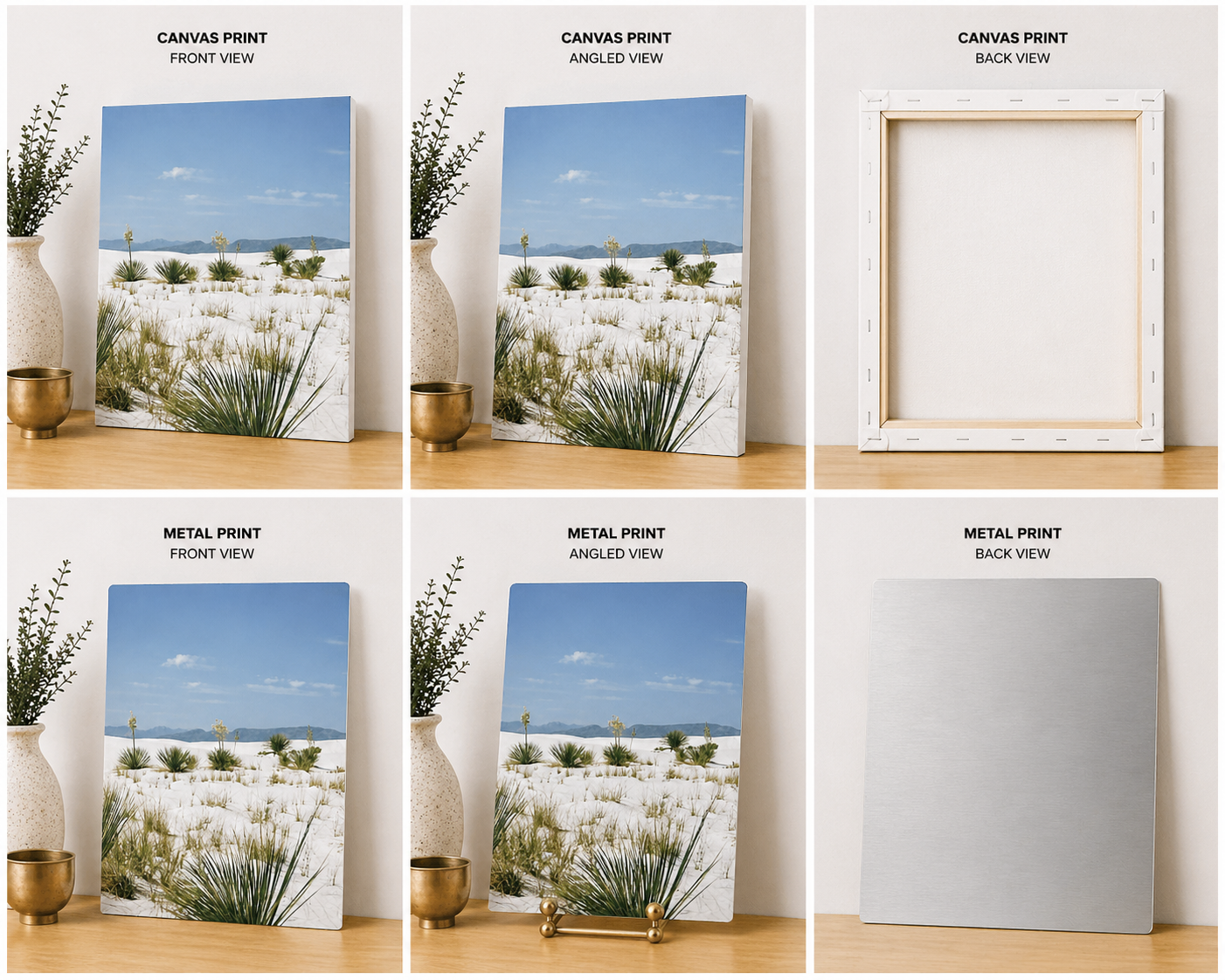 White Sands National Park Canvas & Metal Print – Alamogordo, New Mexico Desert Landscape