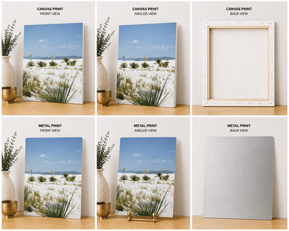 White Sands National Park Canvas & Metal Print – Alamogordo, New Mexico Desert Landscape