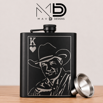 Engraved Flask – King George
