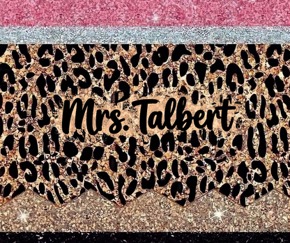 Personalized Teacher Mouse Pad - Pencil Sparkle