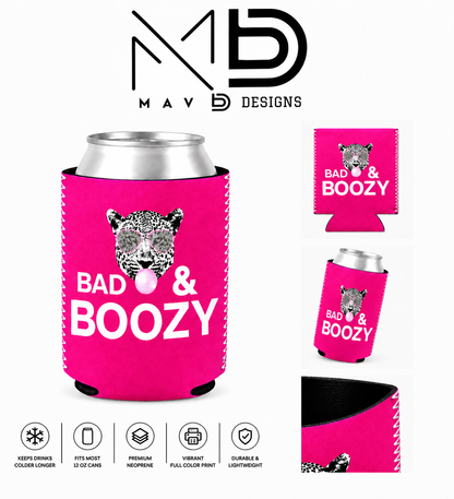 Bad & Boozy | 12 oz Can Koozie
