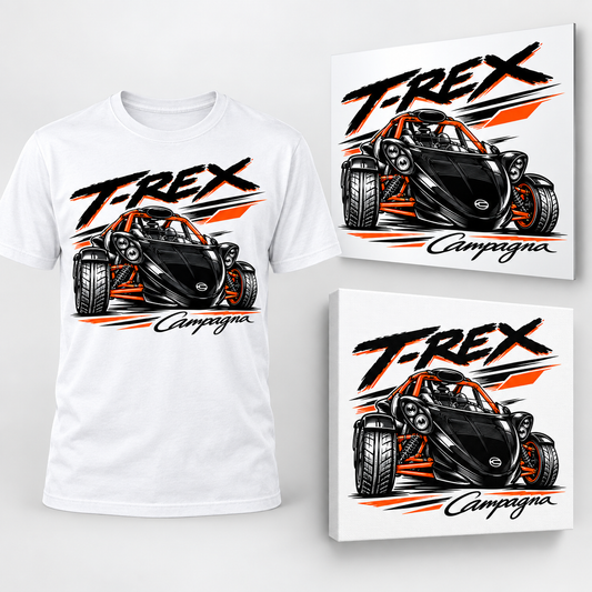 Campagna T-Rex | [Style 1] | Apparel & Art Prints
