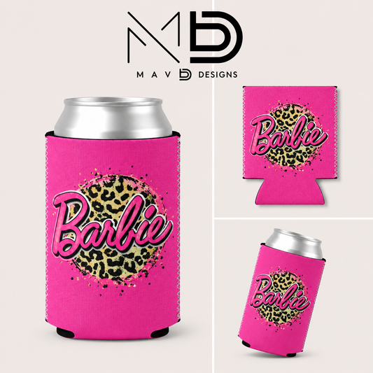 Cheetah Barbie | 12 oz Can Koozie