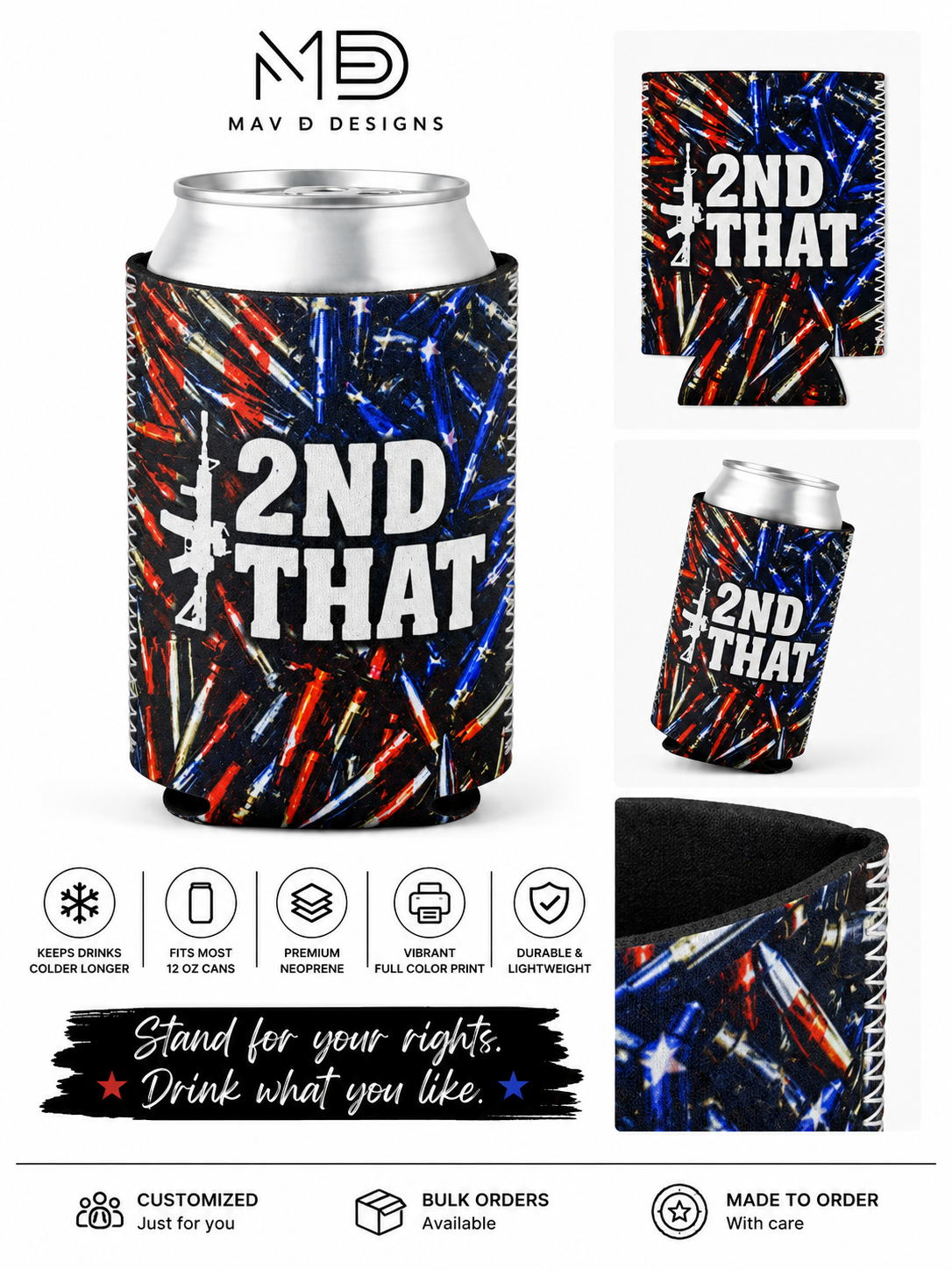 2nd That | 12 oz Can Koozie