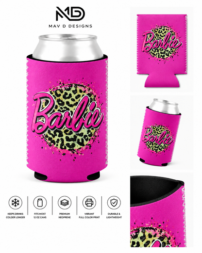 Cheetah Barbie | 12 oz Can Koozie