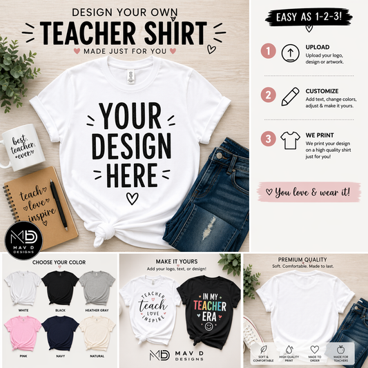 Personalized Teacher Shirt – Custom T-Shirt