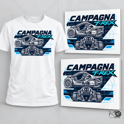 Campagna T-Rex | [Style 12] | Apparel & Art Prints