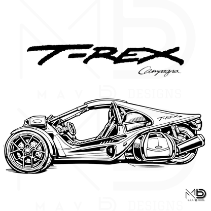 Campagna T-Rex | [Style 18] | Apparel & Art Prints