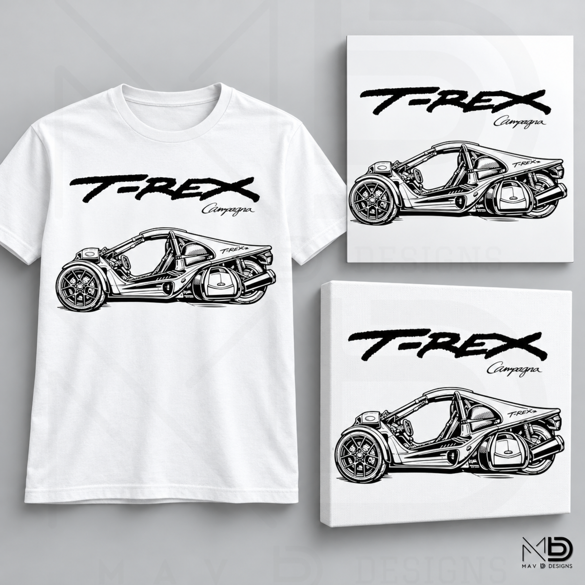 Campagna T-Rex | [Style 18] | Apparel & Art Prints