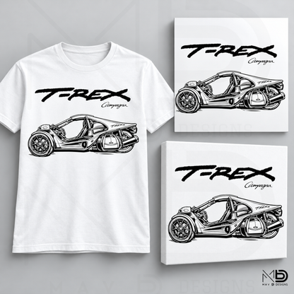 Campagna T-Rex | [Style 18] | Apparel & Art Prints