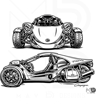 Campagna T-Rex | [Style 19] | Apparel & Art Prints