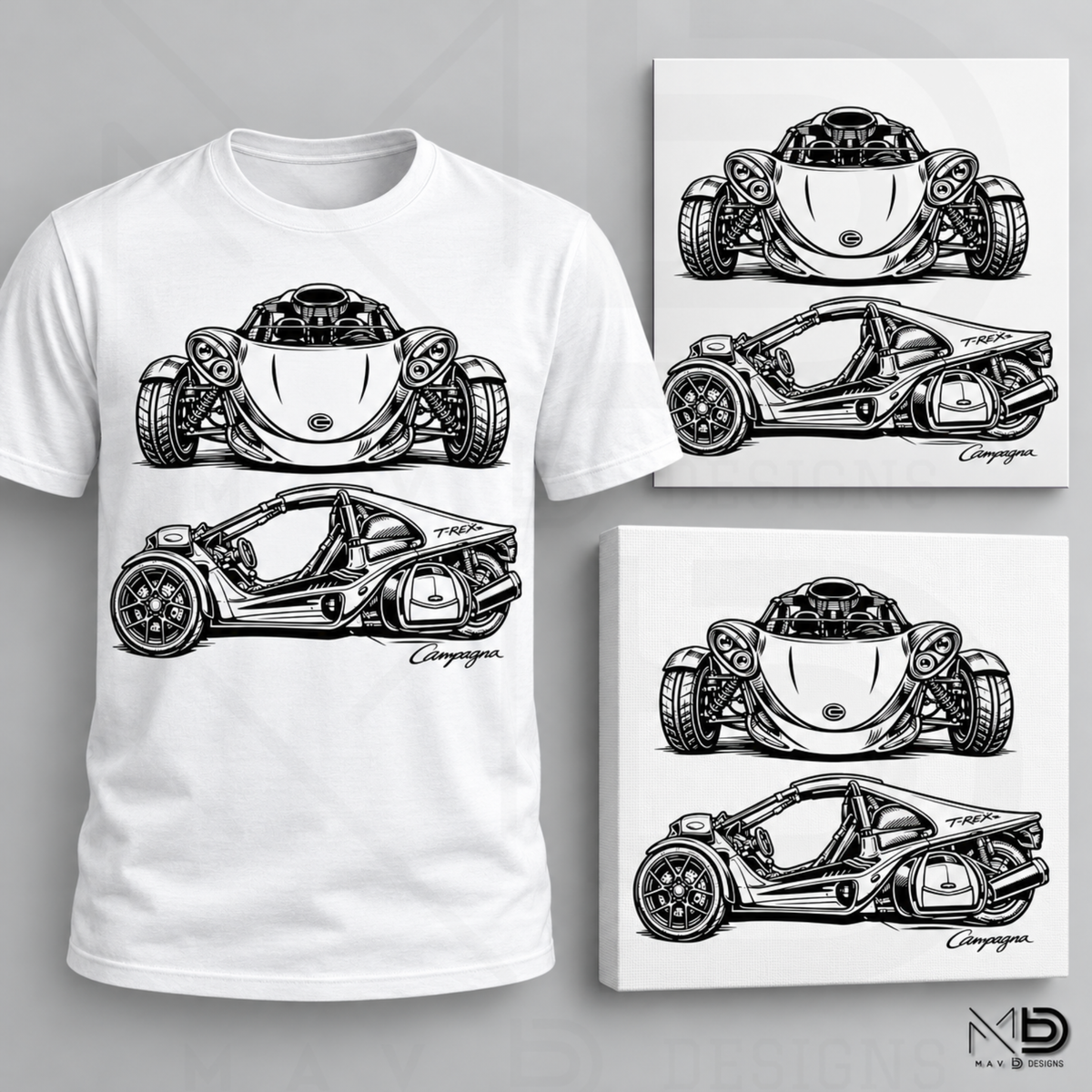 Campagna T-Rex | [Style 19] | Apparel & Art Prints