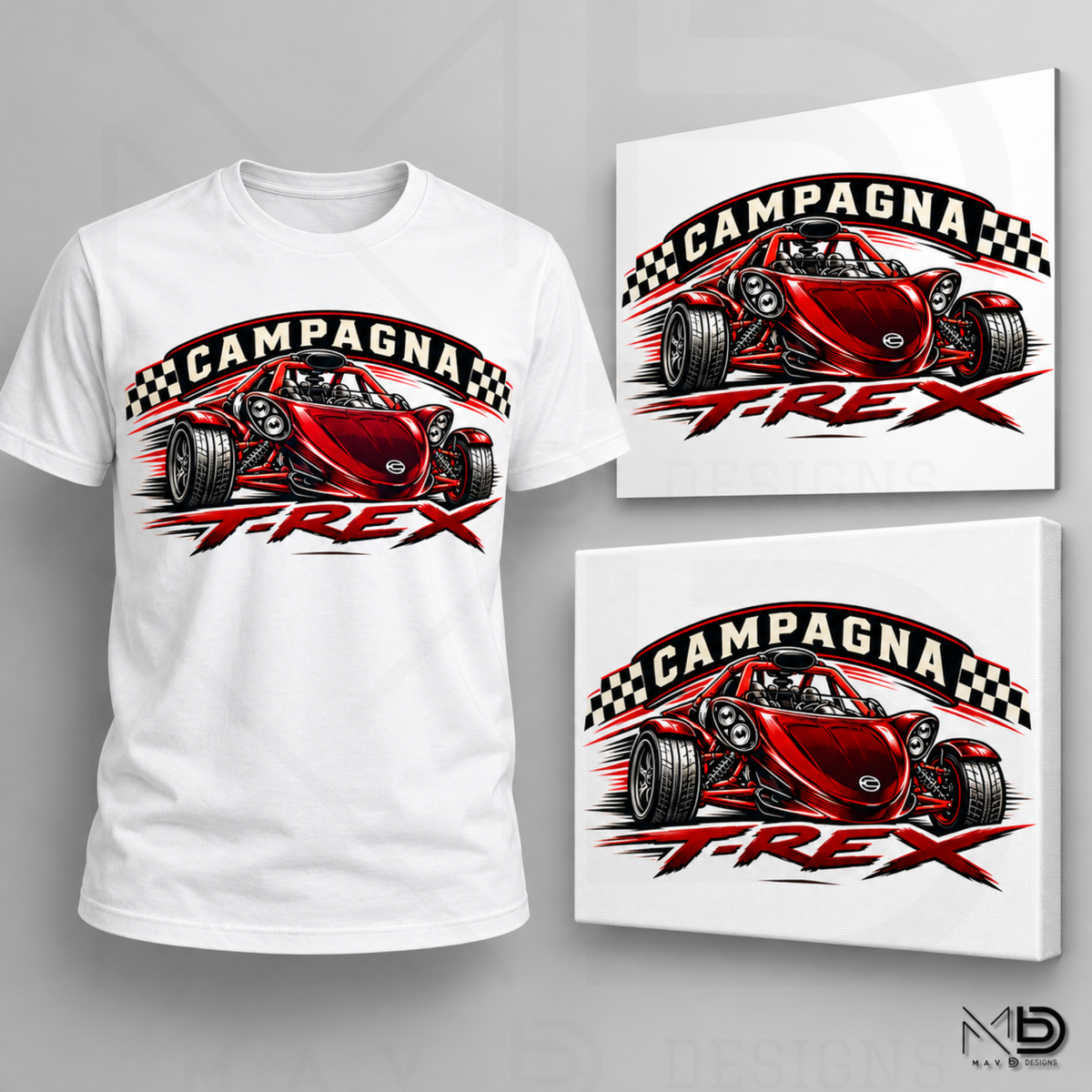 Campagna T-Rex | [Style 8] | Apparel & Art Prints