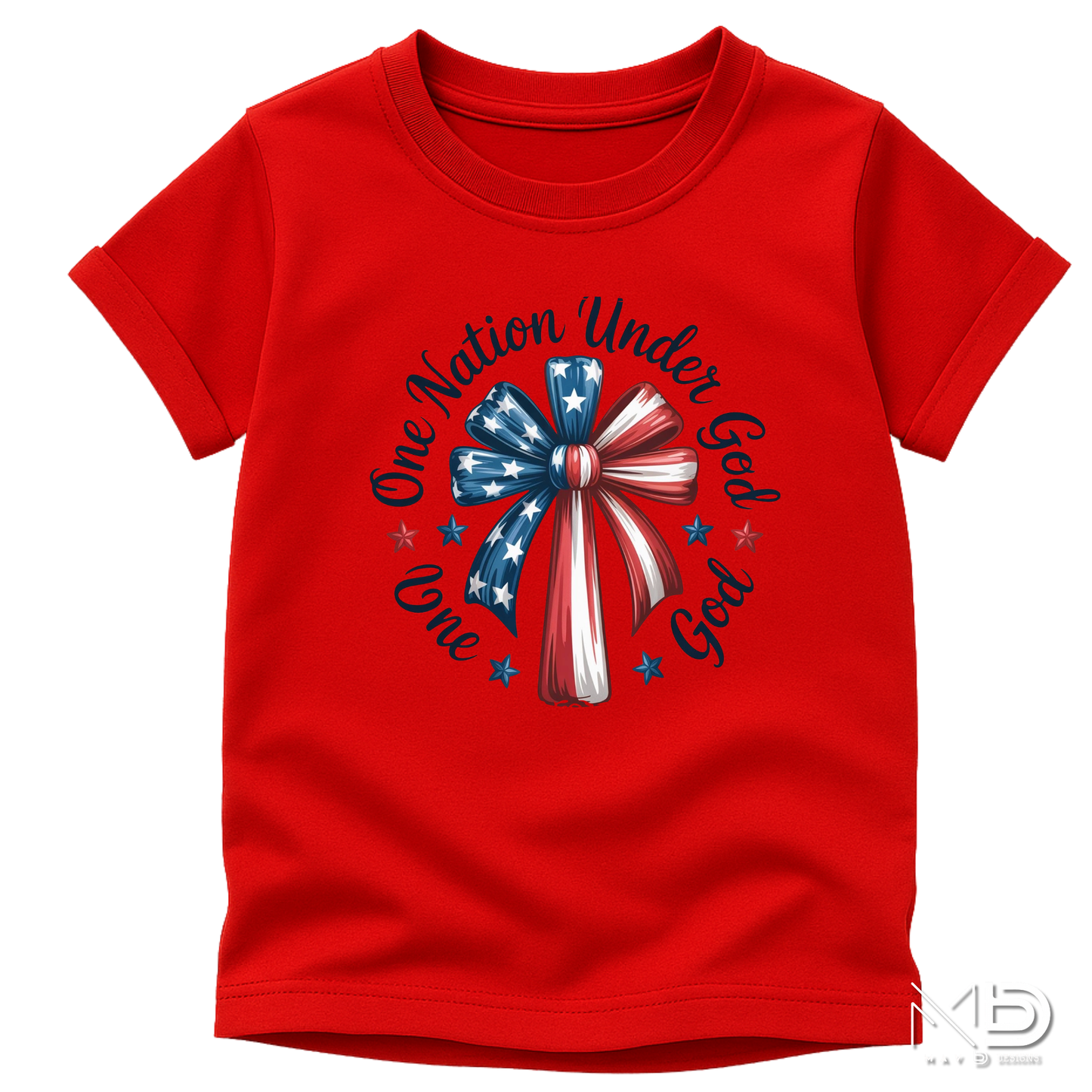 One Nation Under God Shirt | Christian Patriotic USA Graphic Tee