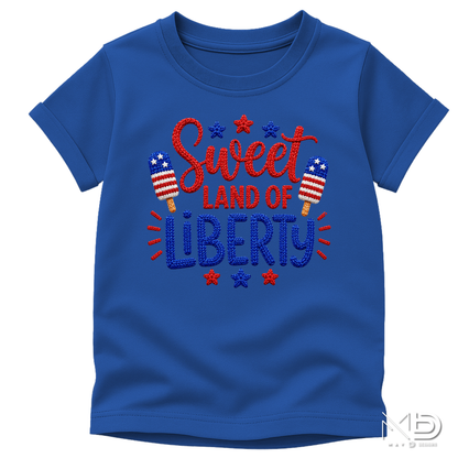 Sweet Land of Liberty Shirt | Patriotic Popsicle Fourth of July Tee