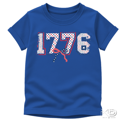 1776 Patriotic Shirt | Fourth of July Graphic Tee | America Independence Day Red White Blue T-Shirt