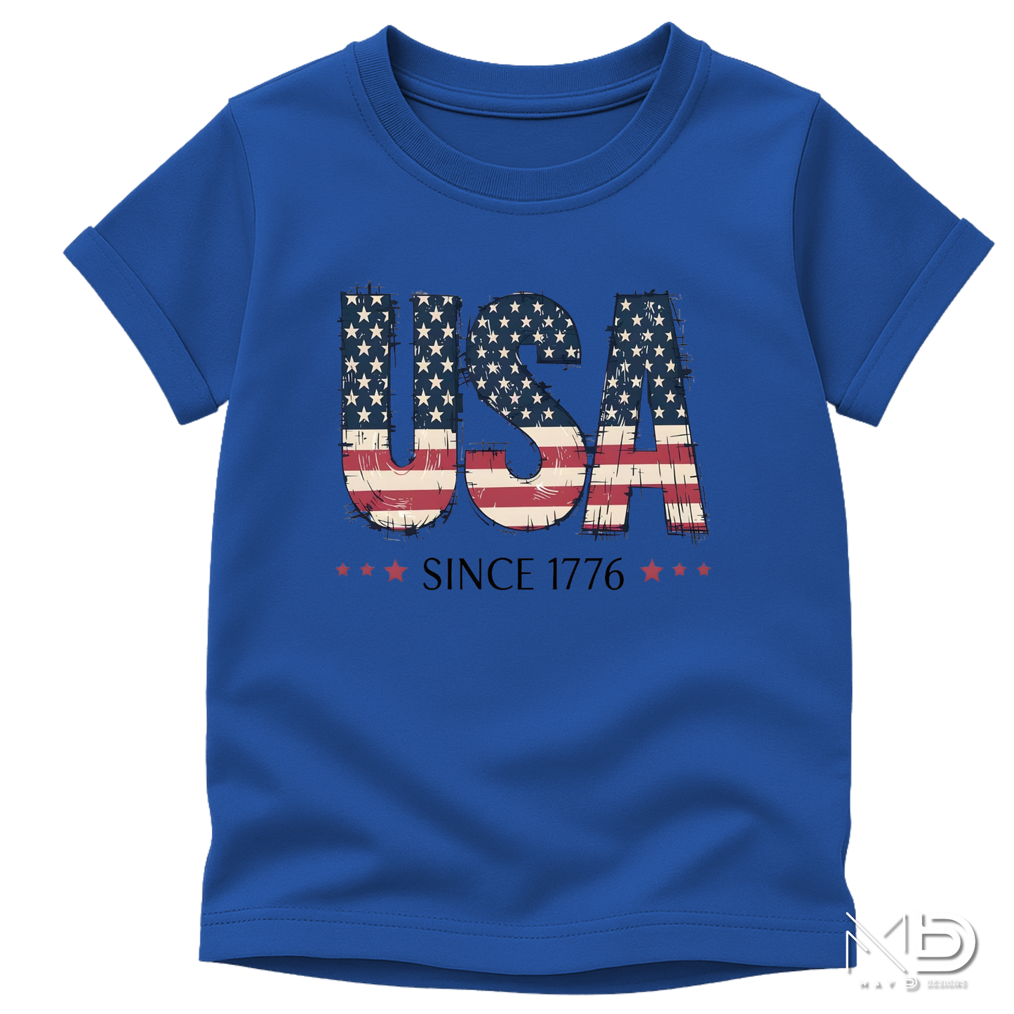USA Since 1776 Shirt | Vintage American Flag Patriotic Graphic Tee
