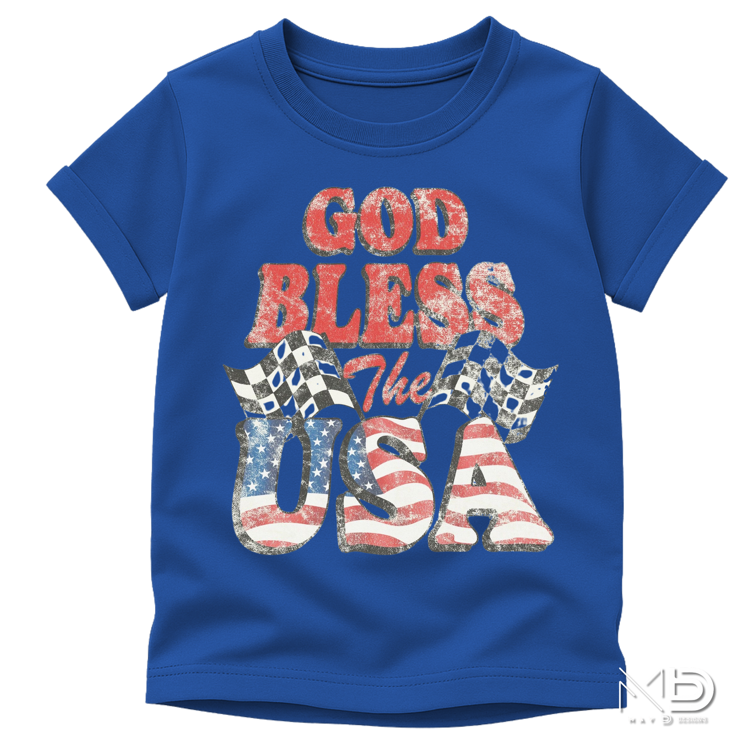 God Bless the USA Shirt | Patriotic American Flag Graphic Tee
