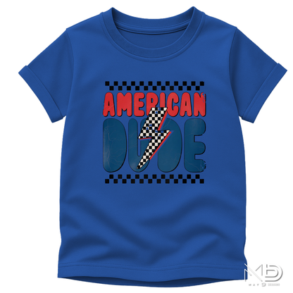 American Dude Patriotic Shirt | Retro Fourth of July Graphic Tee