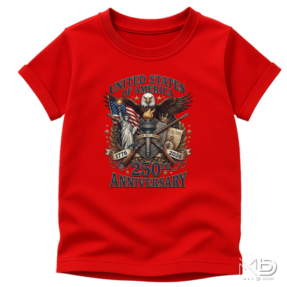USA 250th Anniversary Shirt | 1776-2026 Patriotic Eagle Graphic Tee