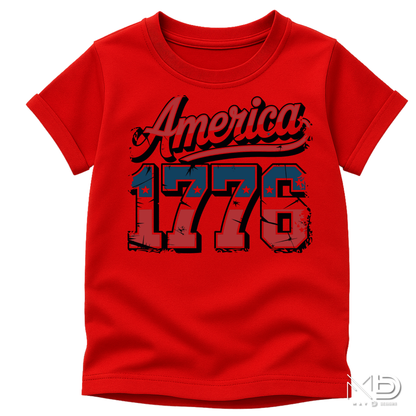 America 1776 Shirt | Vintage Patriotic Fourth of July Graphic Tee