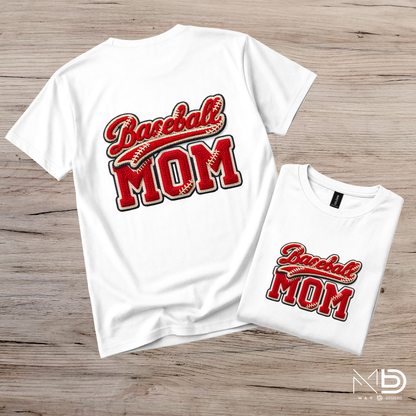 Knitted Baseball Mom Tee