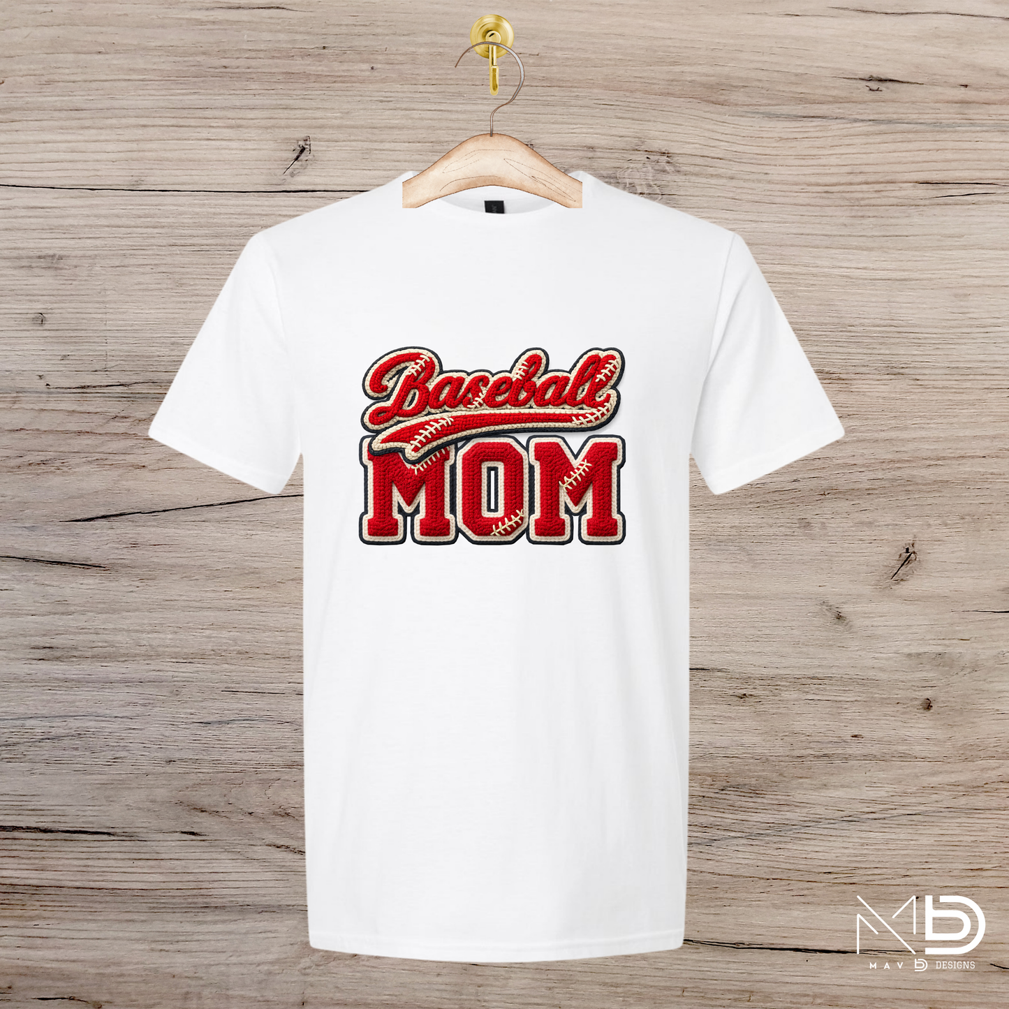 Knitted Baseball Mom Tee
