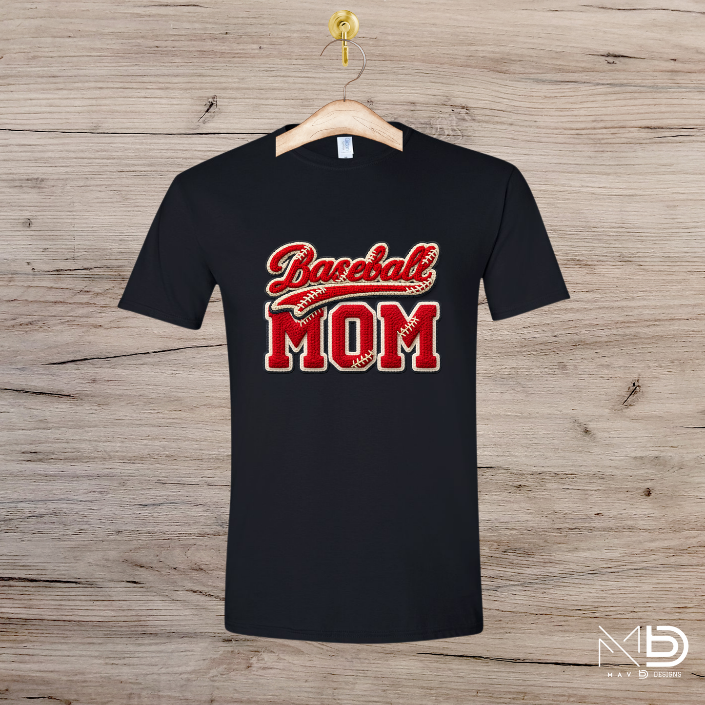 Knitted Baseball Mom Tee