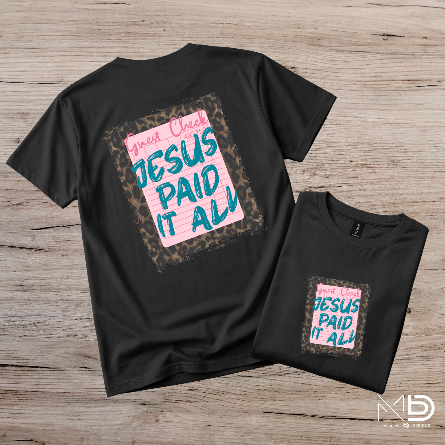 Jesus Paid It All - Cheetah Tee
