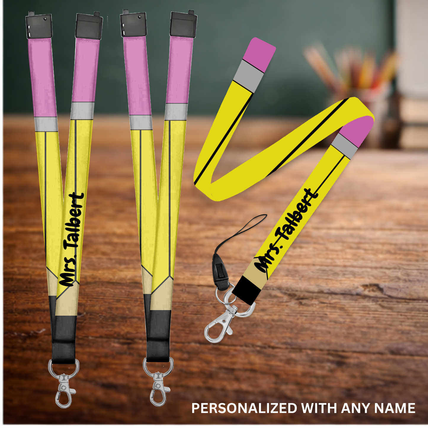 School - Teacher Themed Lanyard – Personalized Lanyard