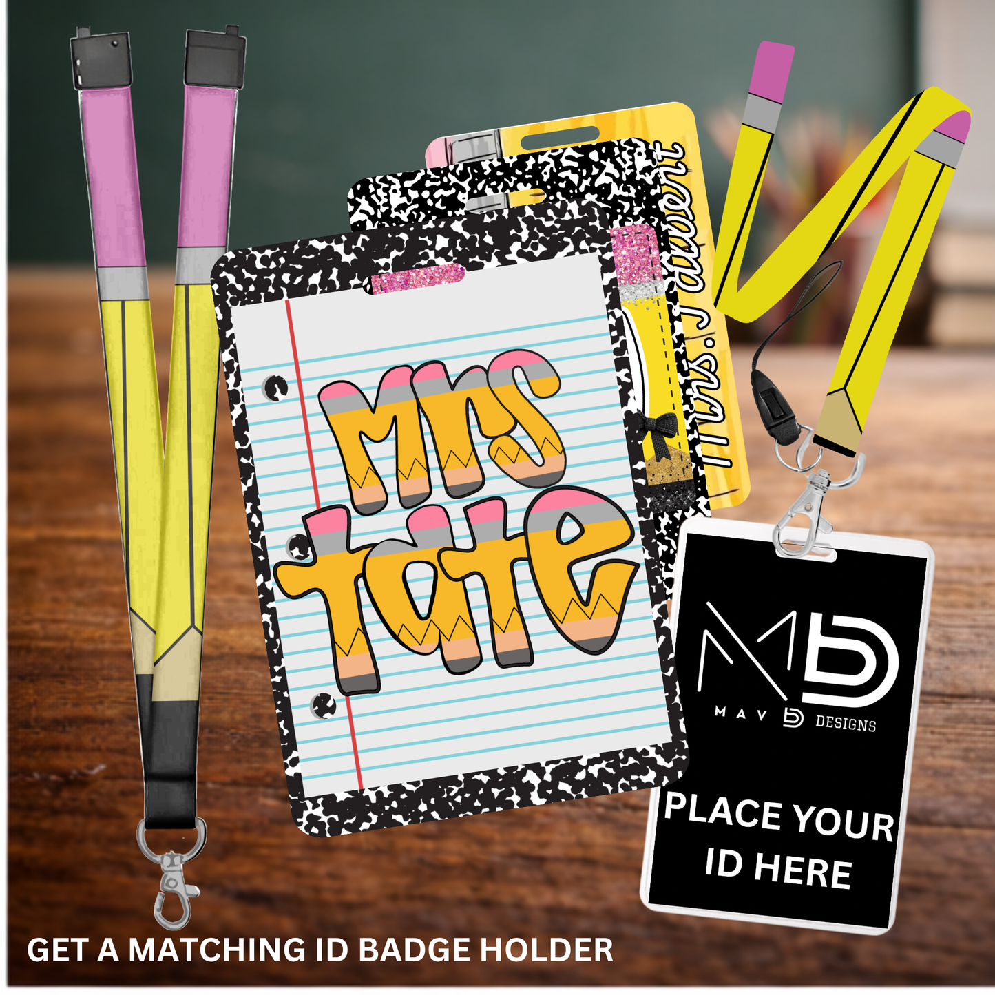 School - Teacher Themed Lanyard – Personalized Lanyard