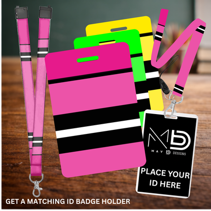 Crayon - School Themed Lanyard – Personalized Lanyard