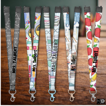 School Themed Lanyard – Personalized Lanyard