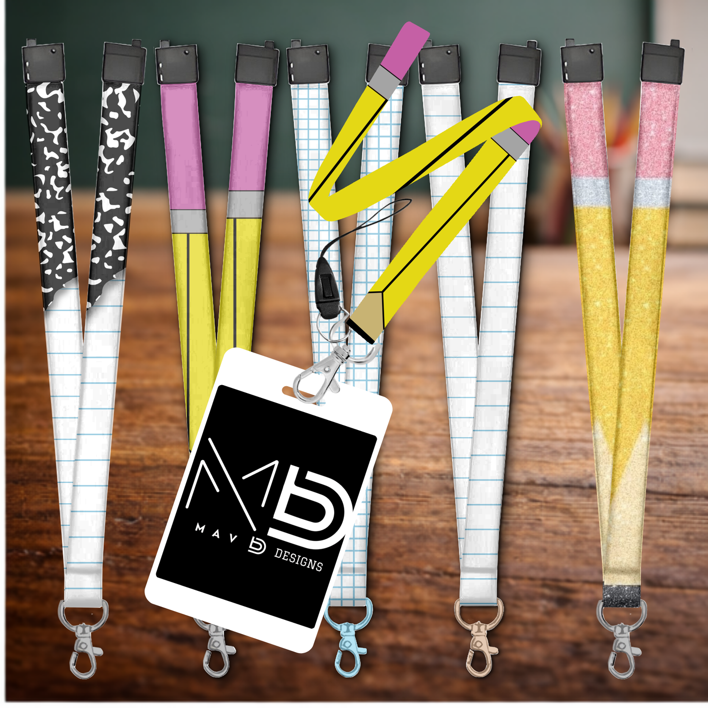 School - Teacher Themed Lanyard – Personalized Lanyard
