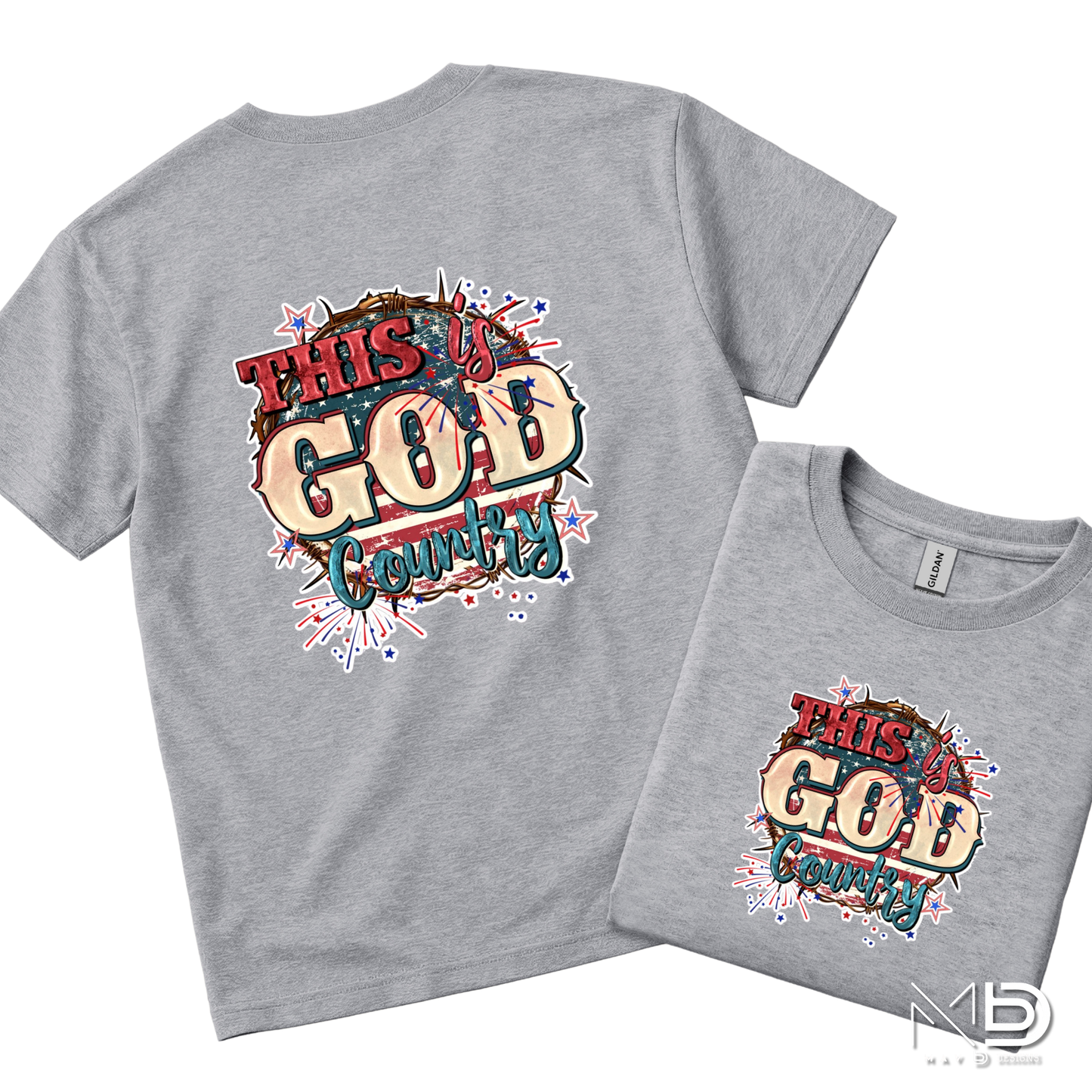 This Is God’s Country Patriotic Shirt | Faith & Freedom USA Graphic Tee | Christian America Shirt
