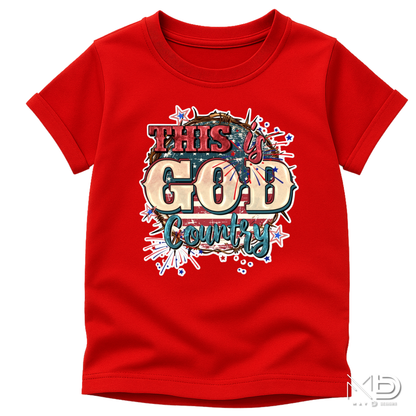 This Is God’s Country Patriotic Shirt | Faith & Freedom USA Graphic Tee | Christian America Shirt