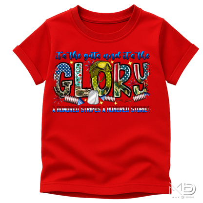 It’s the Guts and It’s the Glory Patriotic Shirt | Military Tribute USA Graphic Tee | American Pride Shirt