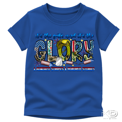 It’s the Guts and It’s the Glory Patriotic Shirt | Military Tribute USA Graphic Tee | American Pride Shirt