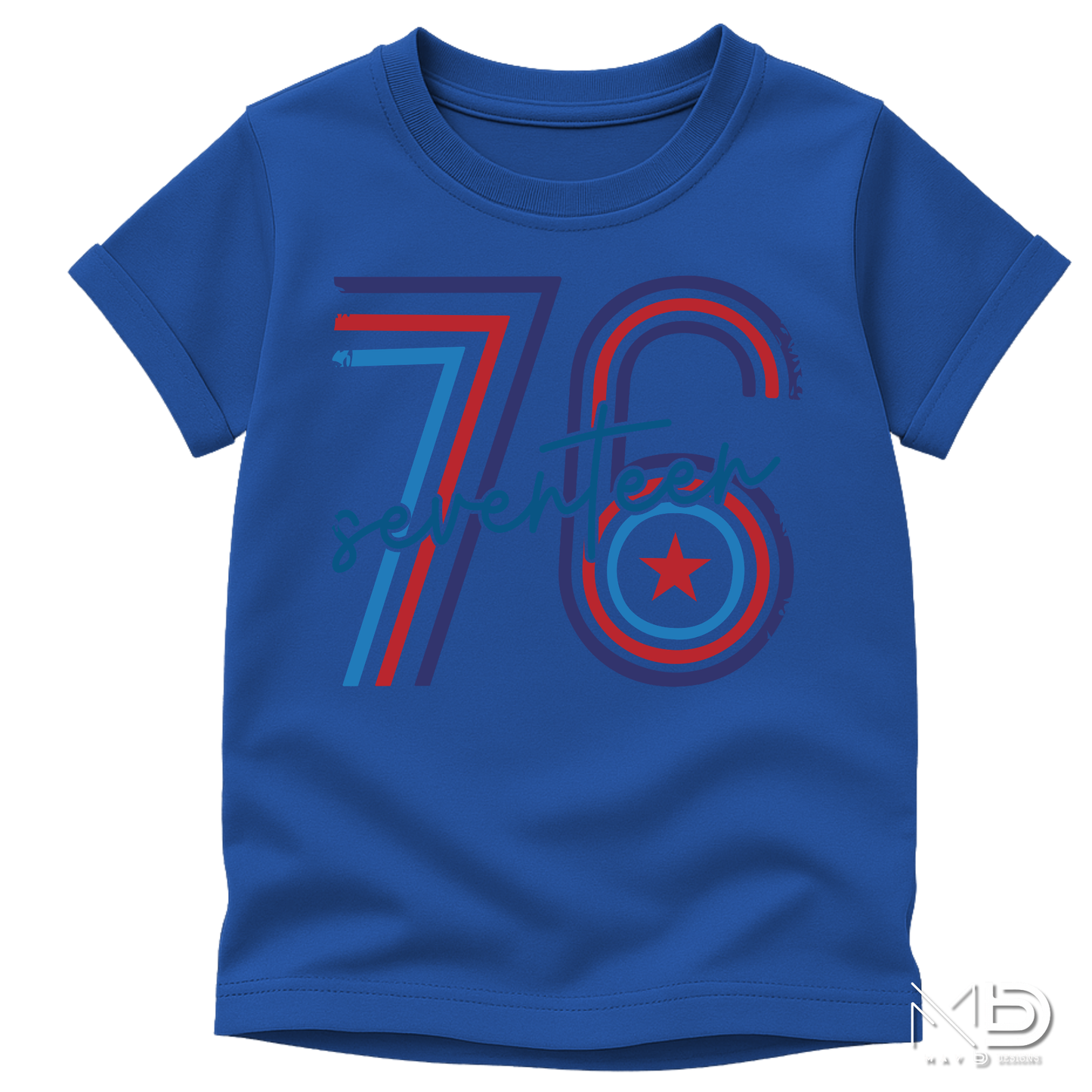 Seventy Six Patriotic Shirt | 1776 America Graphic Tee | Retro Independence Day USA Shirt