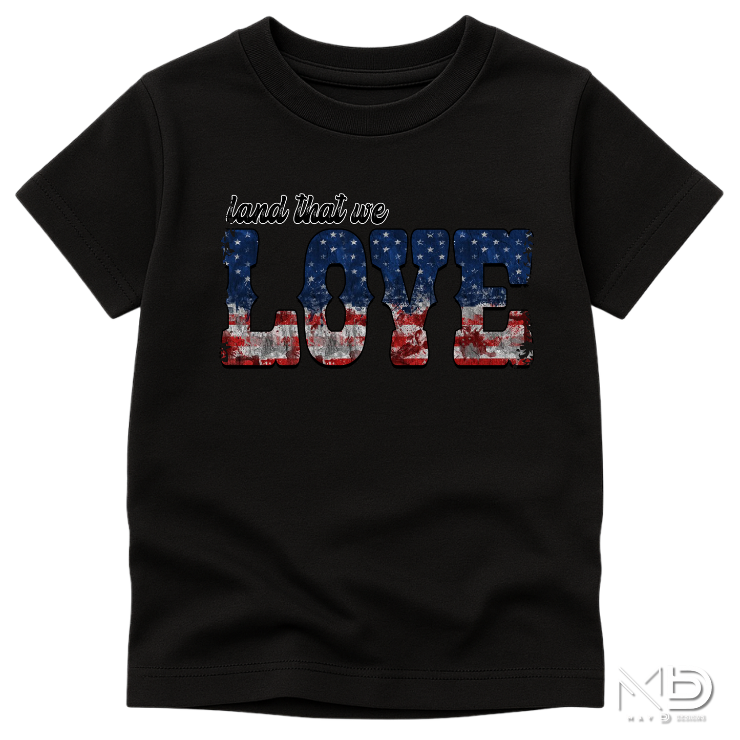 Land That We Love Patriotic Shirt | Vintage American Flag Graphic Tee | USA Pride Fourth of July T-Shirt