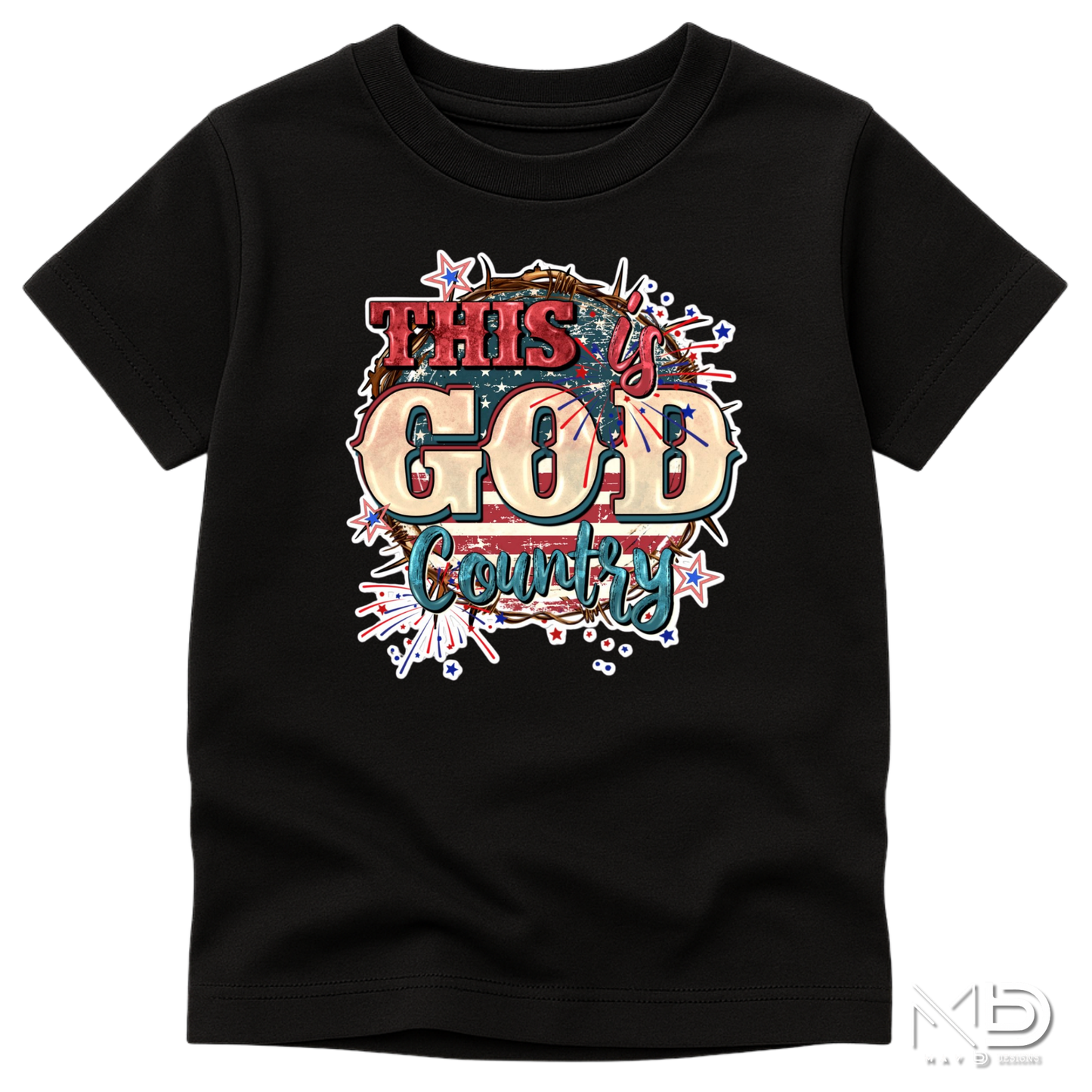This Is God’s Country Patriotic Shirt | Faith & Freedom USA Graphic Tee | Christian America Shirt